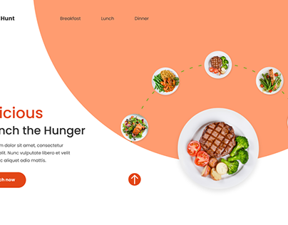 Animated food Website-UI design