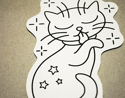Stickers Downtempo Cat