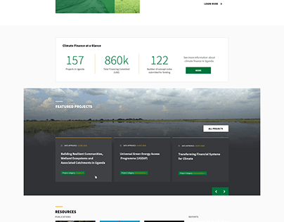 Climate Finance (Uganda) Web Portal Design