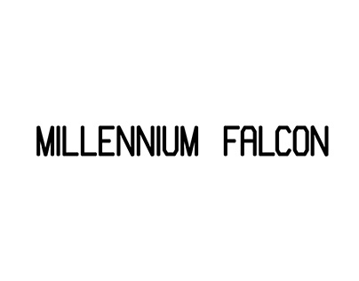Millennium Falcon - Display Font - Font design