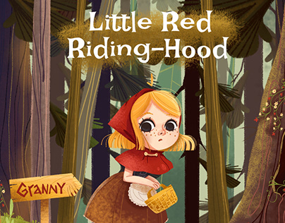 Children’s book illustration “Little Red Ridding-Hood”