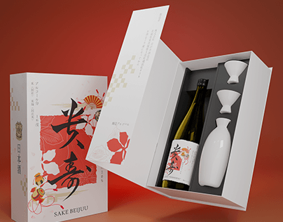 Sake wine box - Newyear giftset
