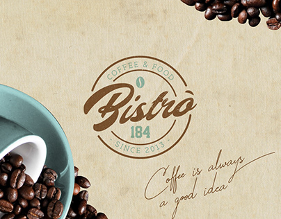 Realizzazione Logo per: Bistrò 184 | Coffee & Food