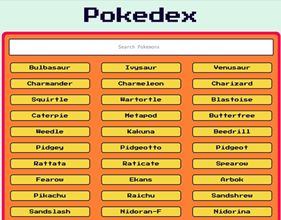 Pokedex Web App