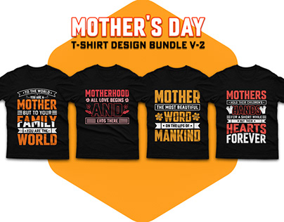 Mother's Day T-shirt Design Bundle V-2