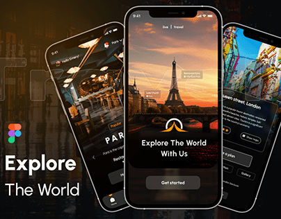 Travel With Reality Mobile App UI Design