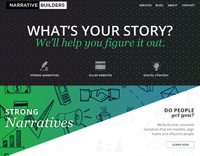 Narrative Builder Website Redesign