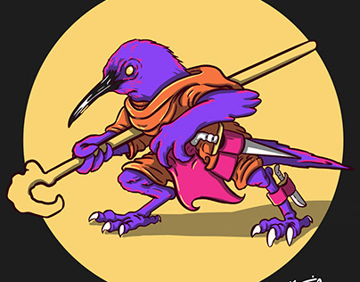 Warrior Bird Characterdesign