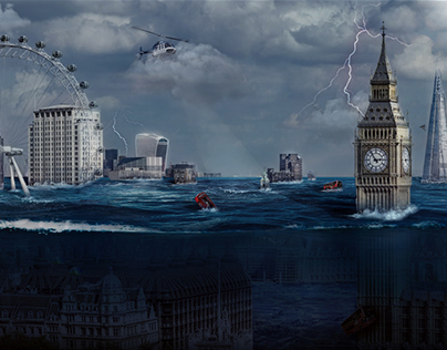 City Underwater - Manipulação de imagem