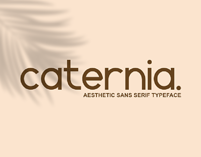 Caternia | Aesthetic Sans Serif Typeface