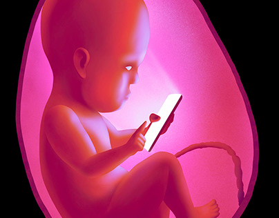 Fetal Cell Phone Addiction