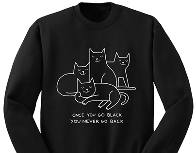 Black Cats Sweatshirt