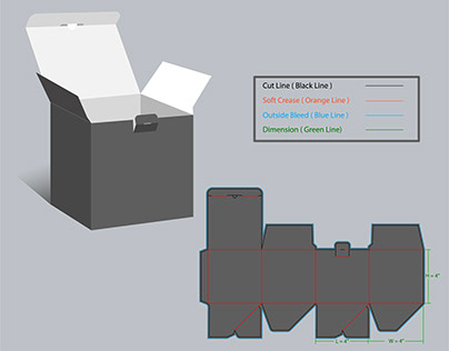 Packaging Box Design & Dieline Template