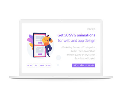 50 SVG animations for UI