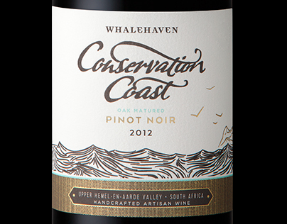 Whalehaven Conservation Coast Pinot Noir - Label Design