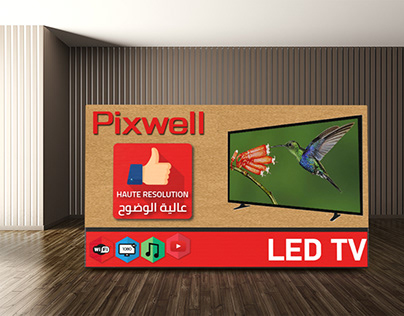 PIXWELL SMART LED TV Packaging