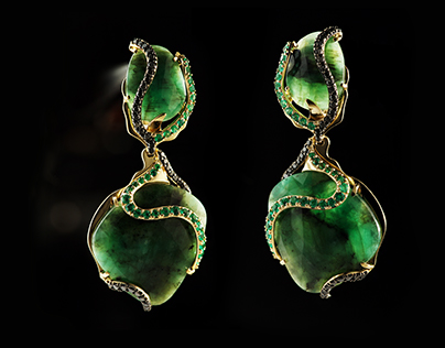 Emerald jewelry set