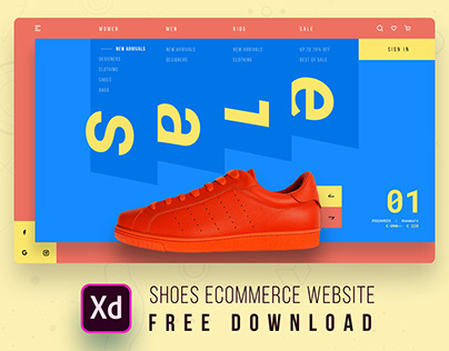 Shoes E Commerce Landing page - (Freebie)