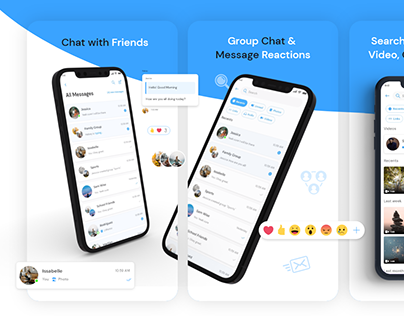 Chatting App Screenshots for App Store & Play Store