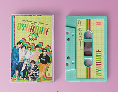 BTS Dynamite Cassette Tape - Re-Design