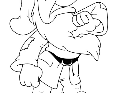 Grumpy Bumpy Dwarf illustration