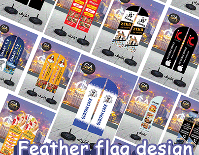 Feather flag designs