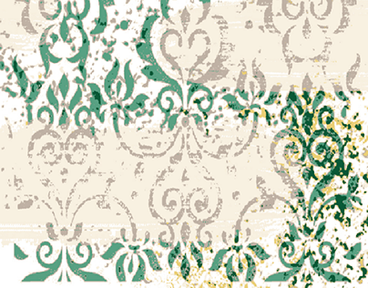 Oriental pattern carpet