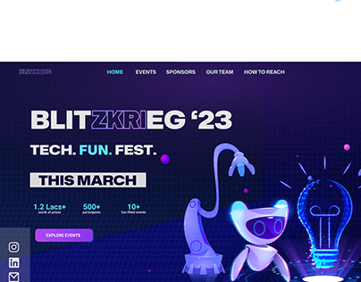 BLITZKRIEG - Tech Fest Website