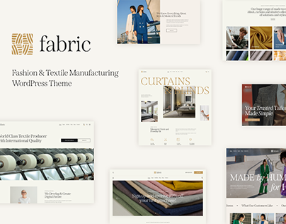 Fabric - Fashion & Textile Manufacturing WP Theme