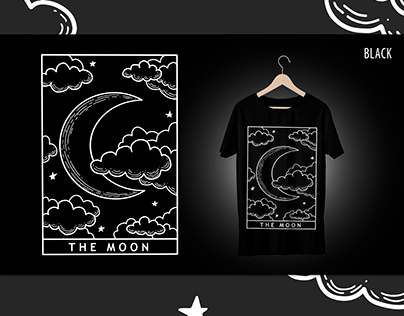 Moon in the Clouds T-shirt print