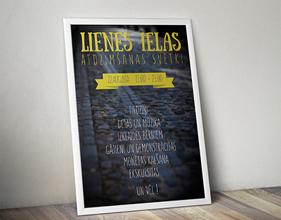 Lienes Street Festival poster 2015
