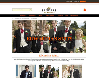 SANDERS MENSWEAR | M2 Website - Formal Suit Hire #3
