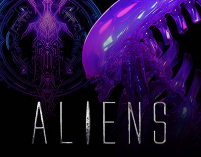 IA - Aliens Guiger x Robot x Holographic