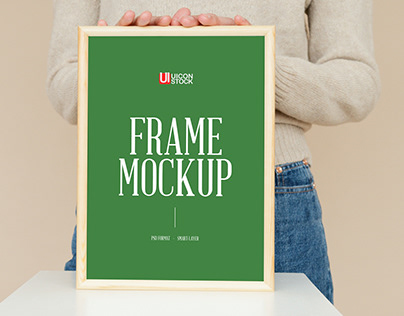Free Wooden Frame Mockup