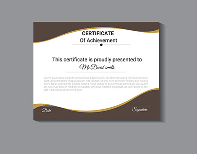 Simple and clean style certificate