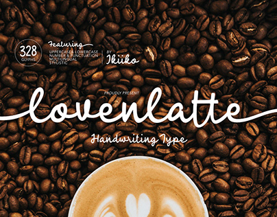 Loven Latte - Handwriting Font