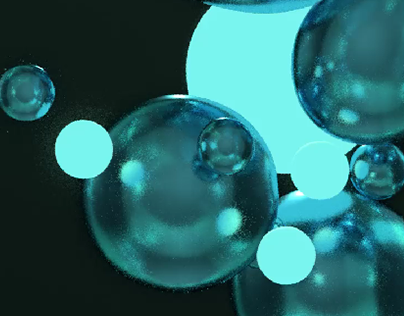 Bubbles swirl 3D