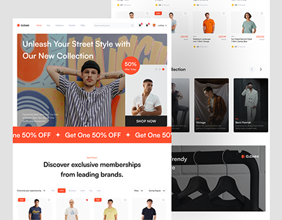 Fashion ecommerce store Landing Page | UI Design