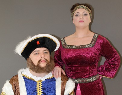 Henry VIII and Anne Boleyn, Hand Knotting a Beard