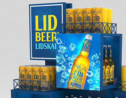 POSM display for Lida beer 800х600х1600
