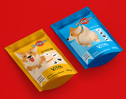 Dog food packaging design-uni project
