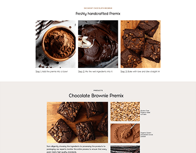 NOSH Brownie Landing Page