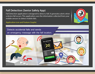 'Fall Detection' mobile app UI/UX Design