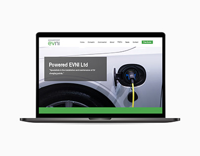 Powered Evni Company Website UI Design