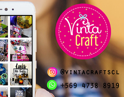 Project thumbnail - Vintacraft - logotipo - social media