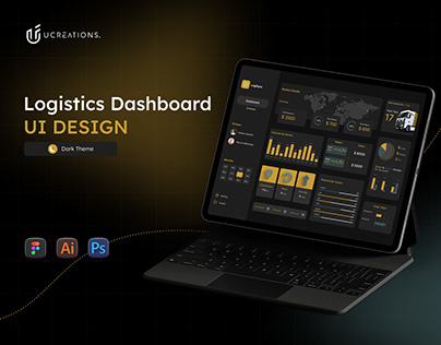 Logistics Dashboard UI Design | Dark Theme
