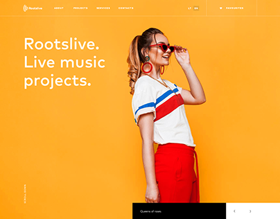 Rootslive Website Design