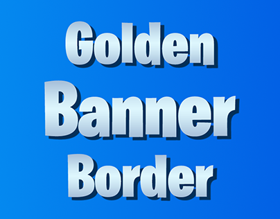Battle Royale Golden Banner Border
