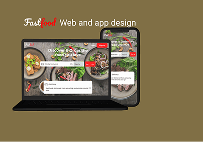 Food ordering website and application