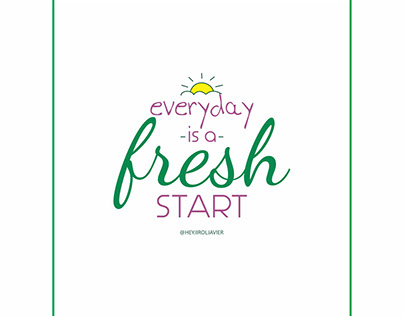 Fresh Start Typography